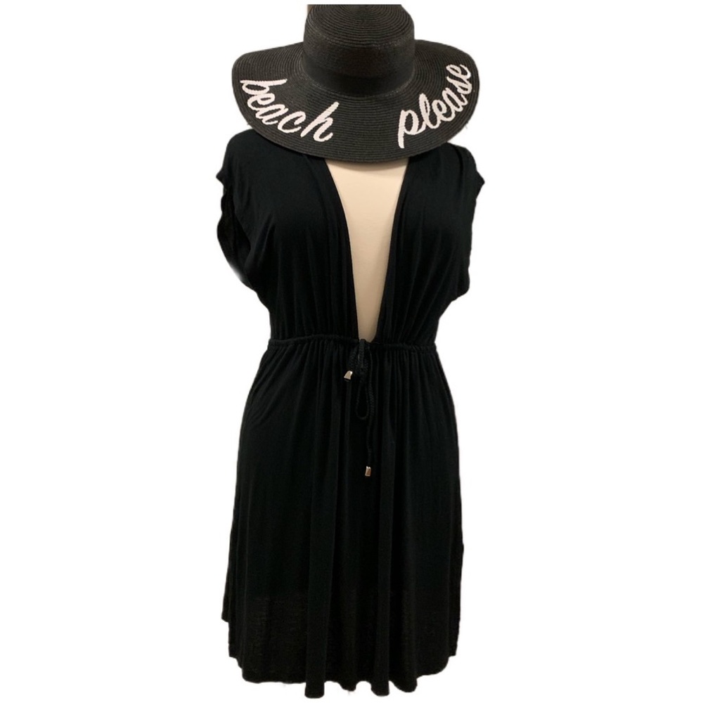 Black Swim Coverup | Plus Size 20